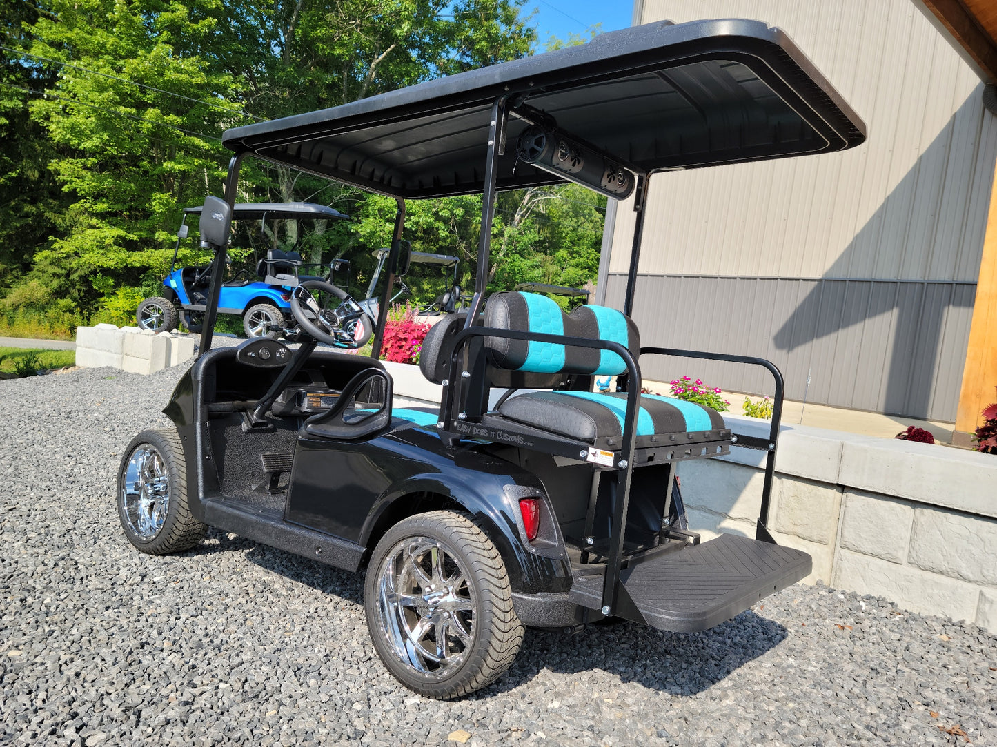 2017 EZGO RXV Electric - Black and Teal *SOLD*