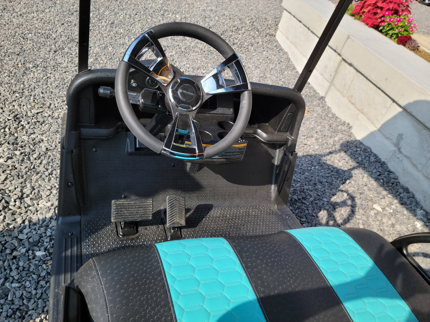 2017 EZGO RXV Electric - Black and Teal *SOLD*