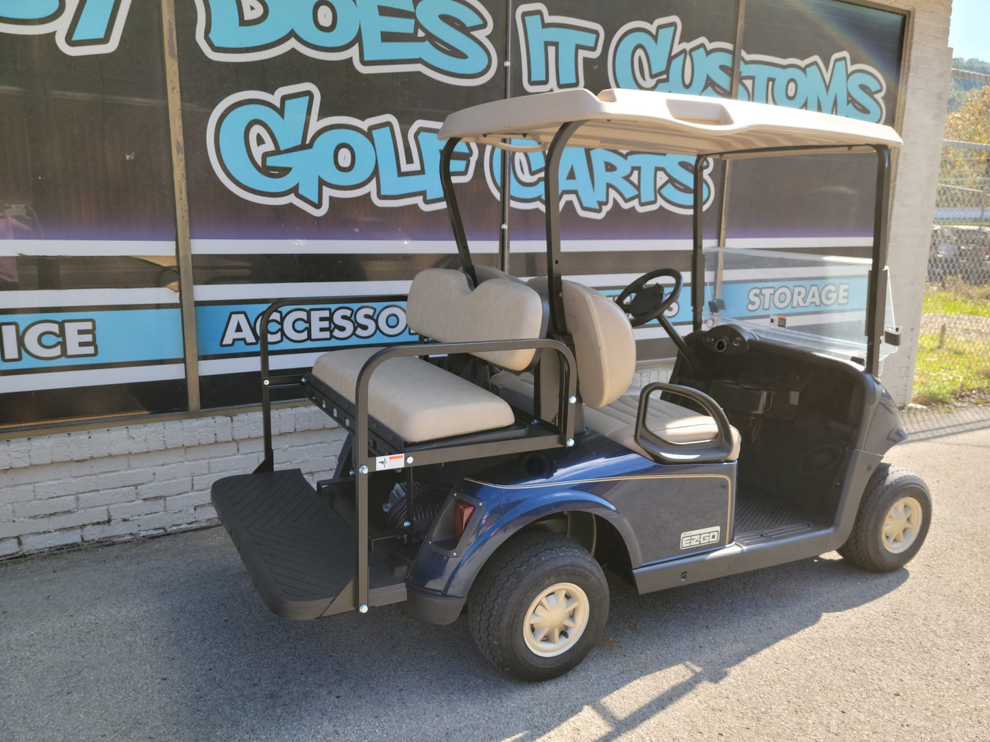 EZGO RXV Golf Cart - Blue with new batteries