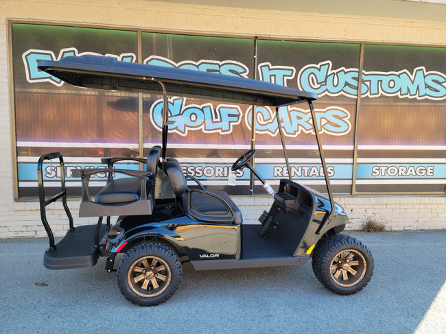 2022 EZGO Valor 48v Golf Cart - Black with Custom Wheels *SOLD*