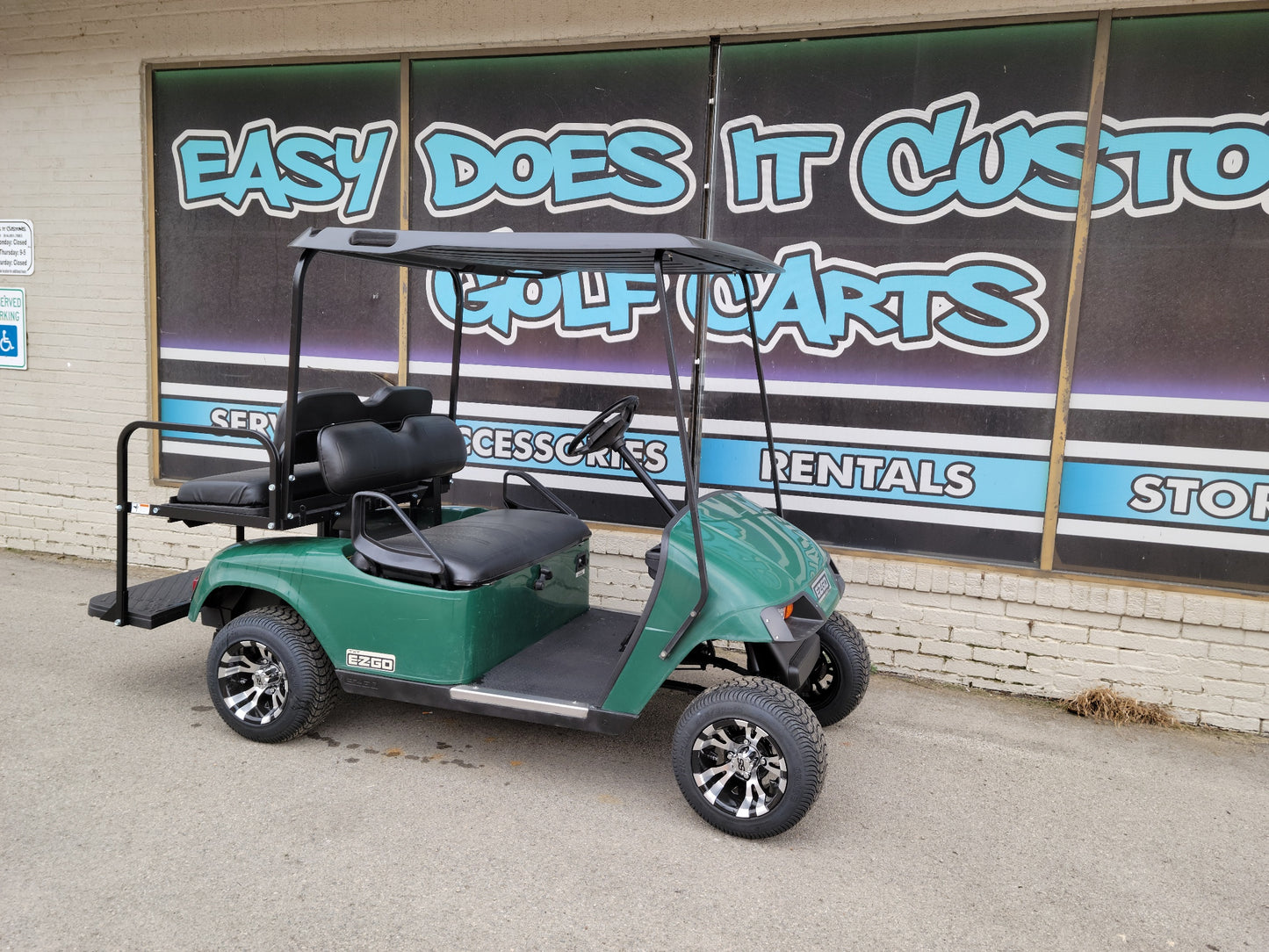 EZGO TXT - Gas with black seats and custom wheels *SOLD*