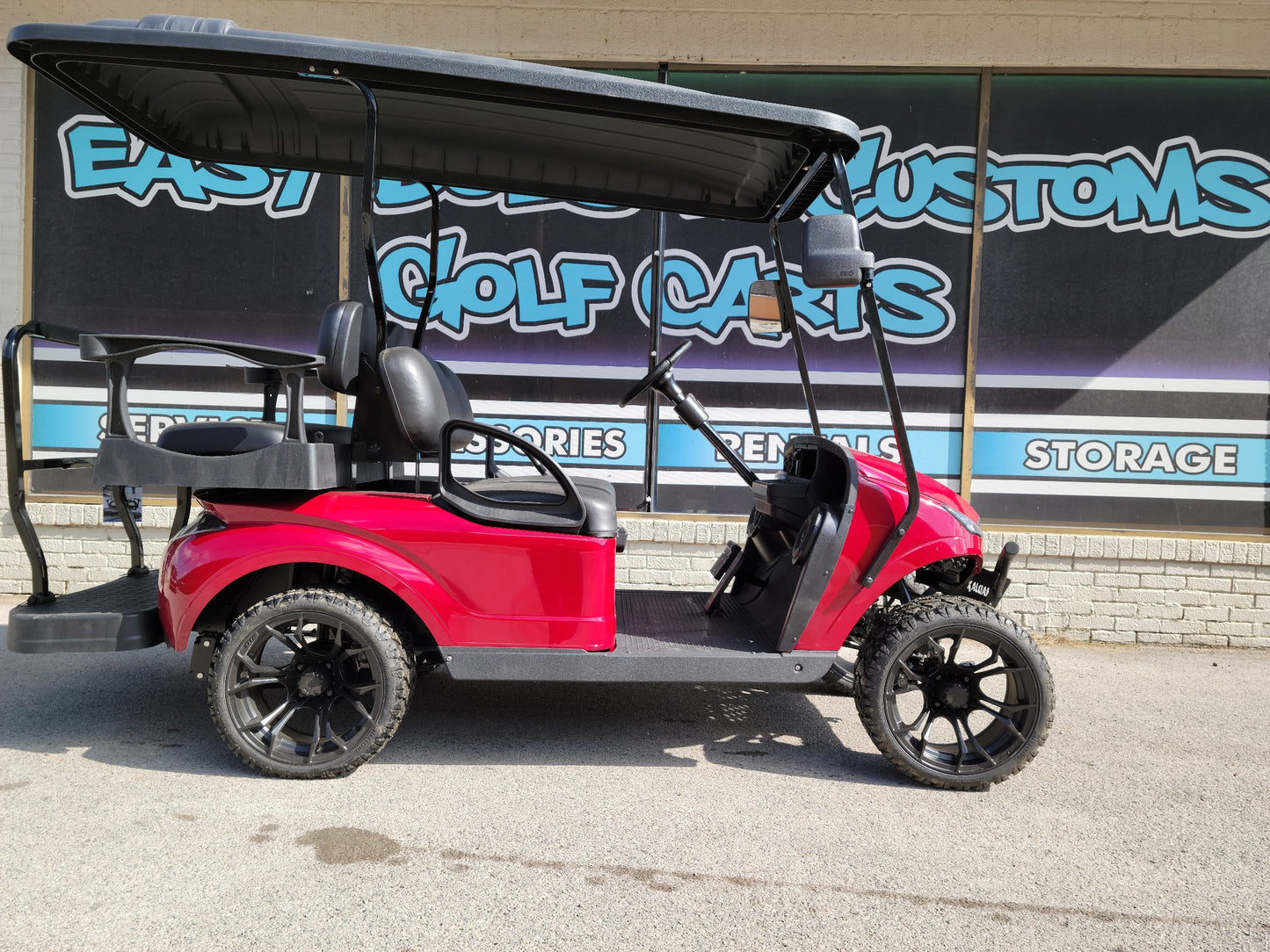 2022 EZGO 48v with Cherry Red Storm body *SOLD*
