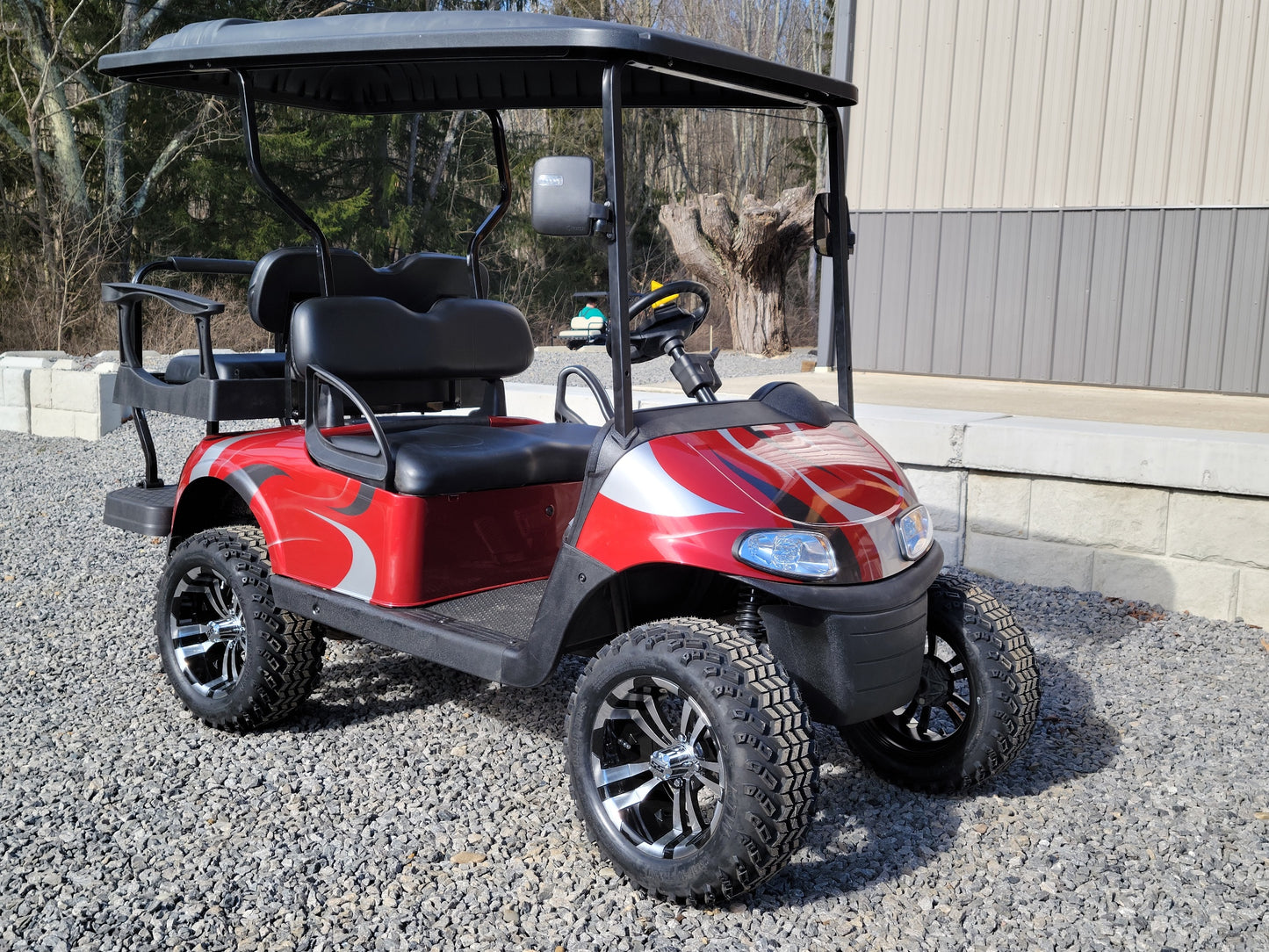 EZGO RXV Lithium Custom Inferno Red with Silver and Black *SOLD*