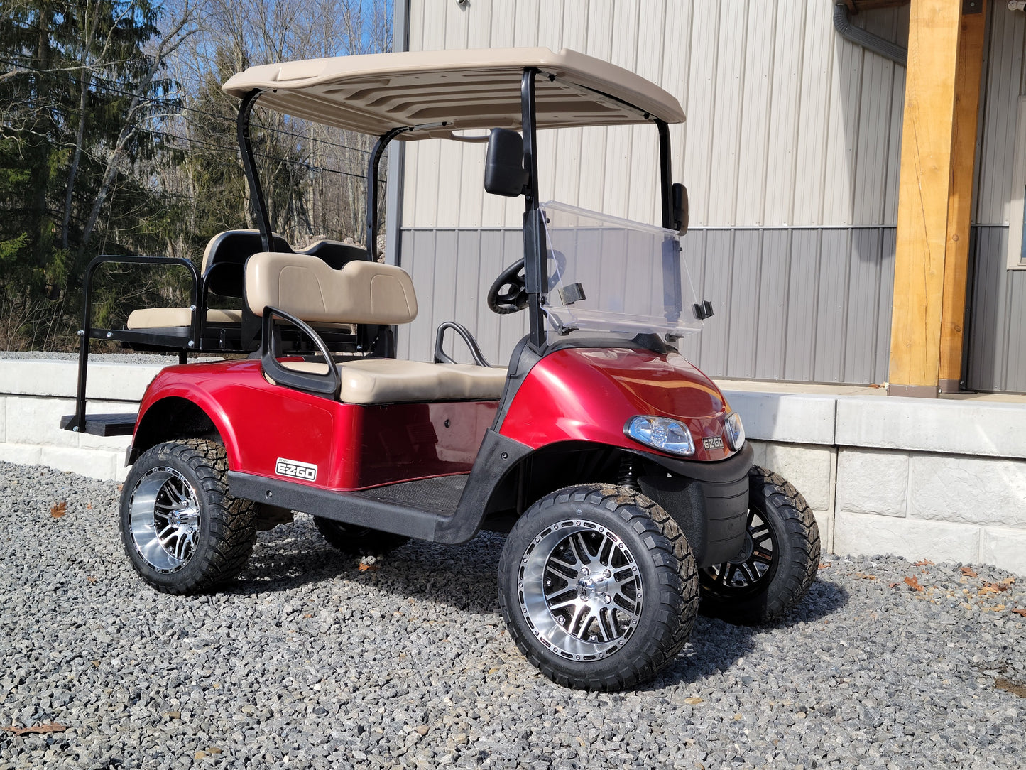 EZGO RXV 48v Lifted - Inferno Red *SOLD*