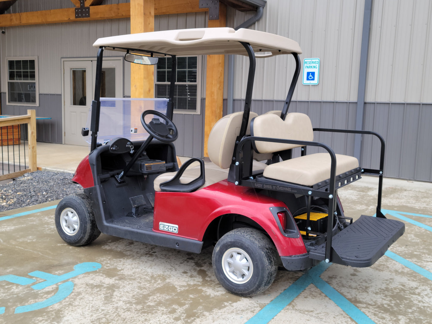 2018 EZGO RXV Electric 48v - Inferno Red *SOLD*