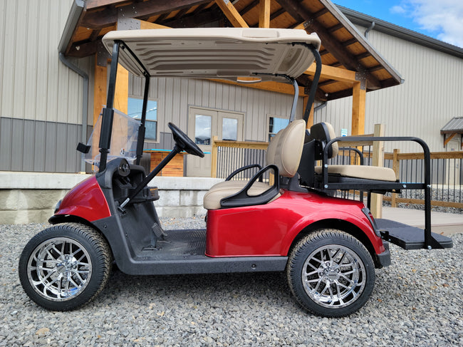 2018 EZGO RXV 48v - Inferno Red with Chrome Wheels *SOLD*