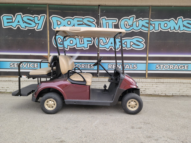 Electric EZGO RXV Golf Cart - Burgundy