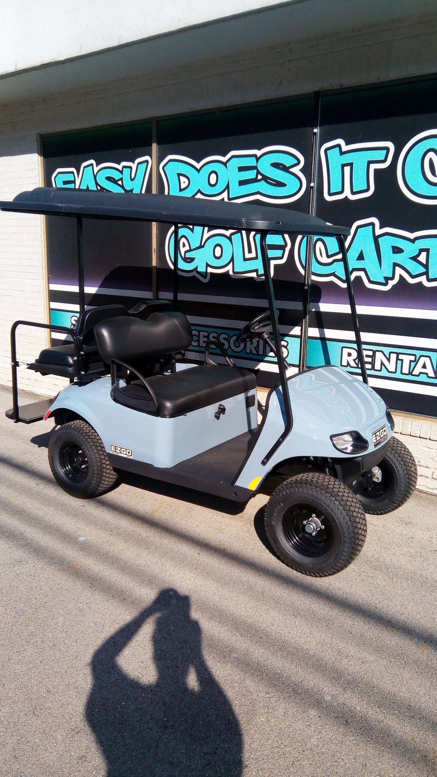 EZGO Valor Gas EFI Golf Cart - Ocean Grey *SOLD*