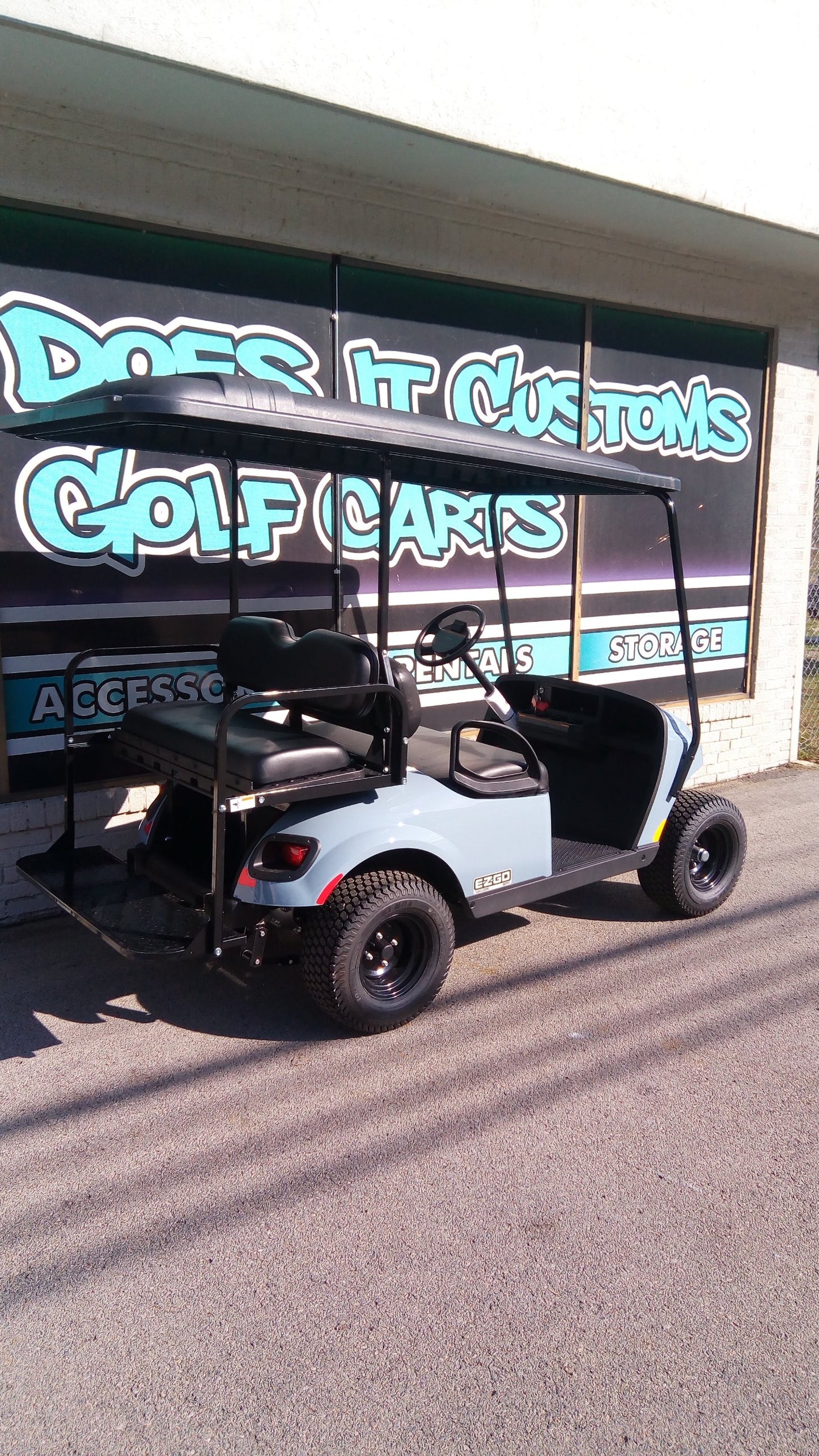 EZGO Valor Gas EFI Golf Cart - Ocean Grey *SOLD*