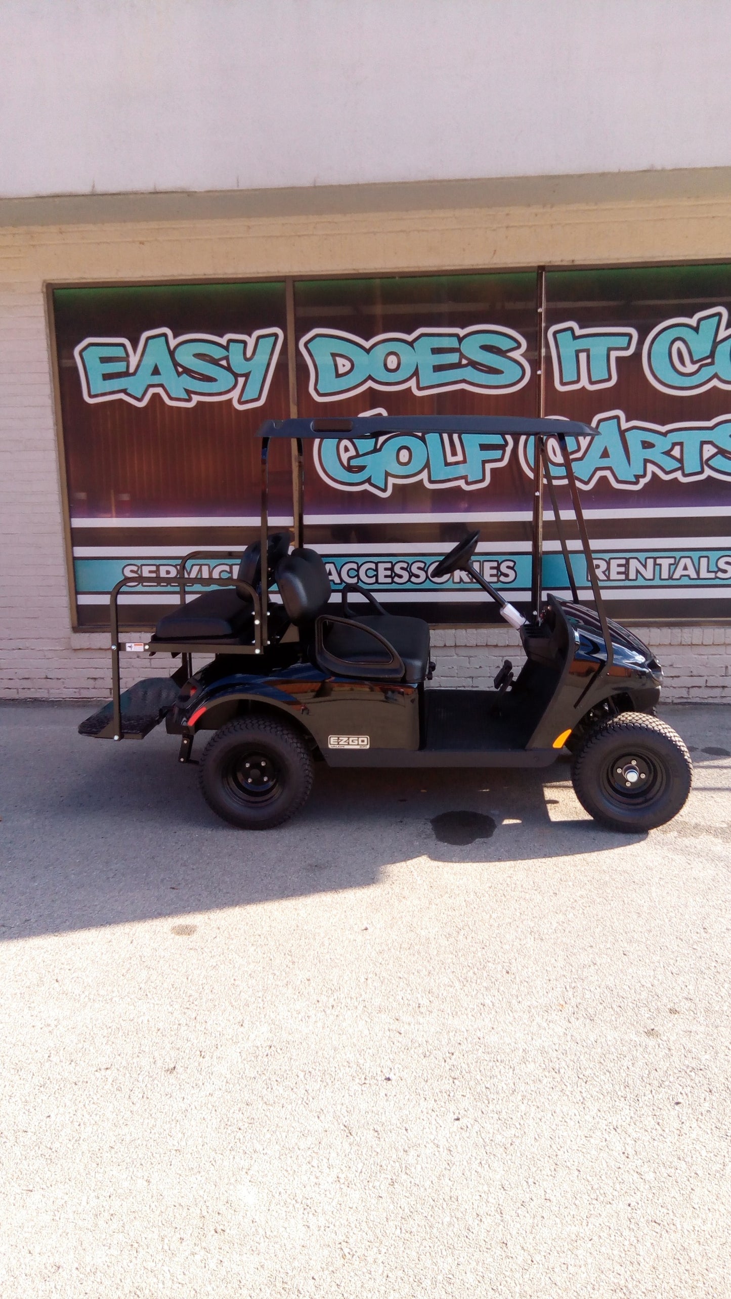 EZGO Valor Gas EFI Golf Cart - Black **SOLD**