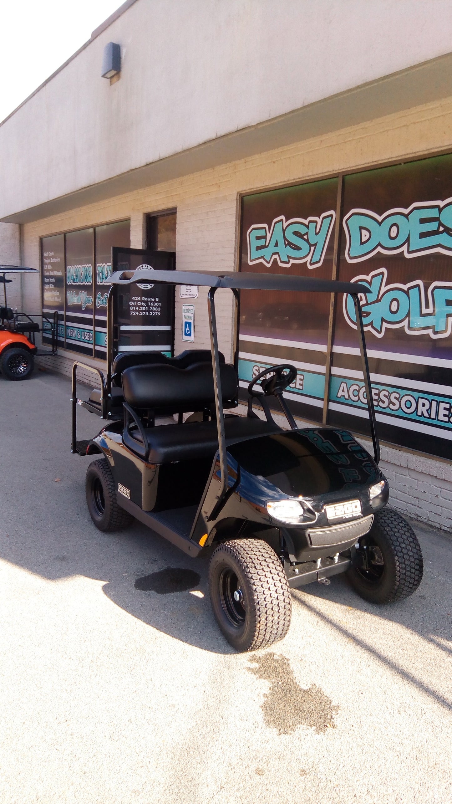 EZGO Valor Gas EFI Golf Cart - Black **SOLD**