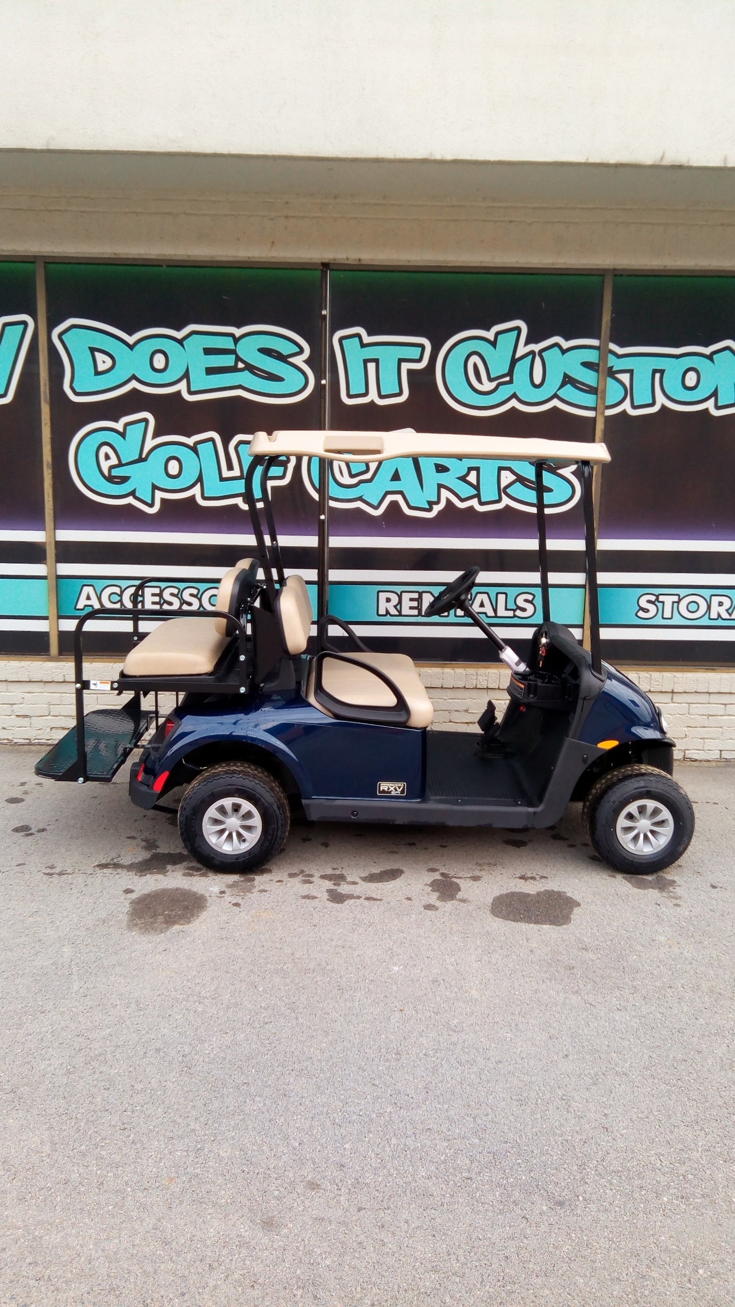 Brand New EZGO RXV Gas EFI Golf Cart - Patriot Blue *SOLD*