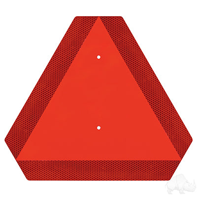 Orange reflective triangle Slow Moving Vehicle Emblem