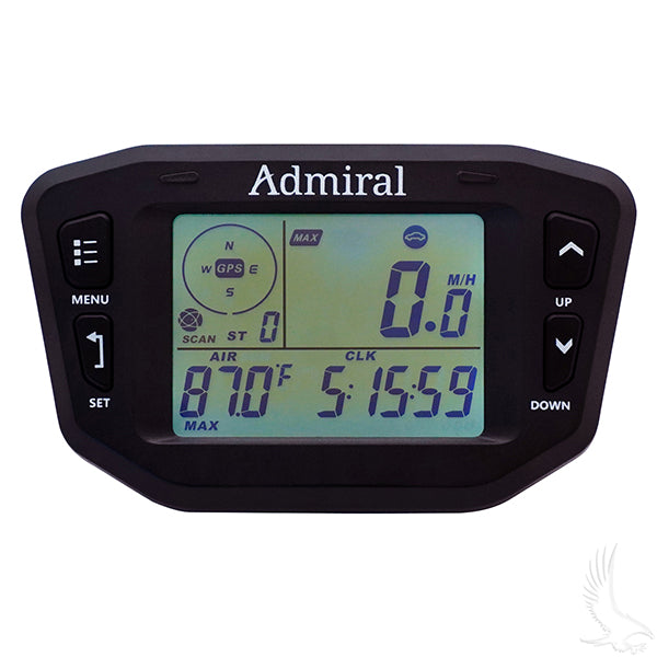Admiral Speedometer, Digital GPS, Multi-Function