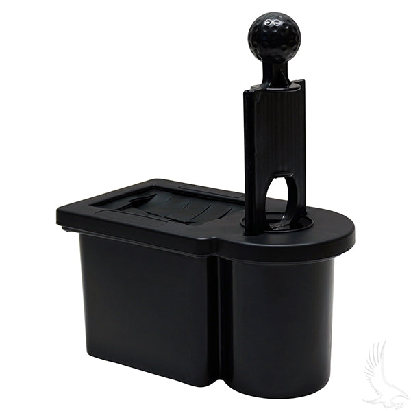 Ball Washer Black, with Mounting Bracket for Club Car Tempo, Precedent