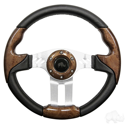 Steering Wheel - Aviator 5 Brushed Aluminum Spokes, 13" Diameter