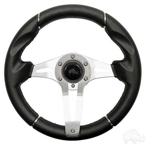 Challenger Steering Wheel, Black Grip 13" Diameter