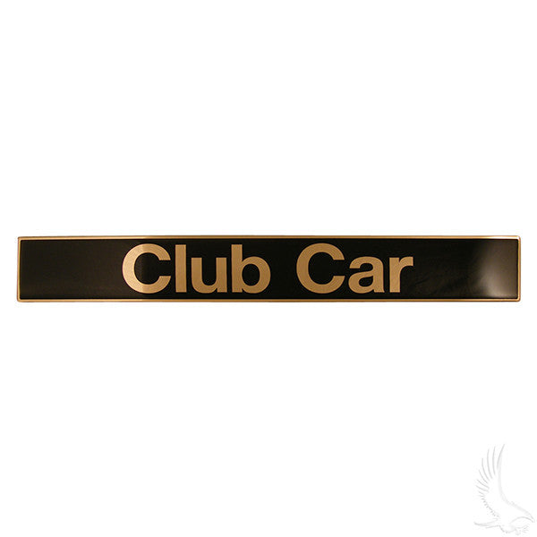 Club Car Precedent 04+ Black and Gold Name Plate