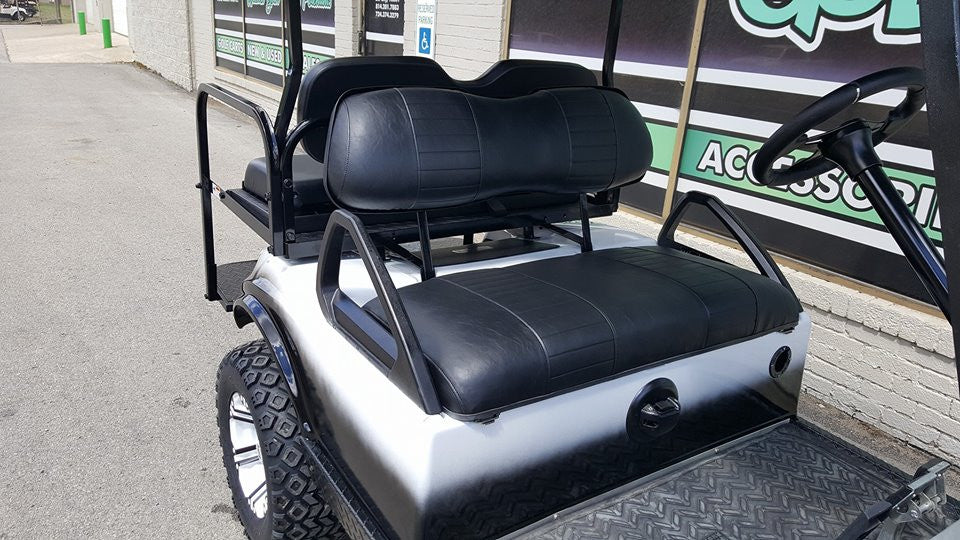 2013 Electric Club Car DS Golf Cart - Black N White Fade SOLD