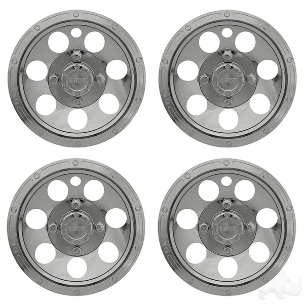 RHOX Wheel Cover, SET OF 4, 10" Beadlock A/T Chrome