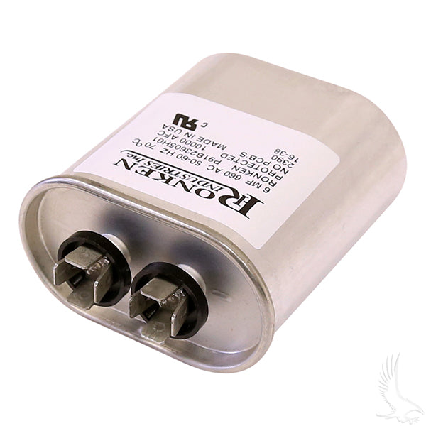 Capacitor, 6 MF, E-Z-Go PowerWise II, Lester Replacement