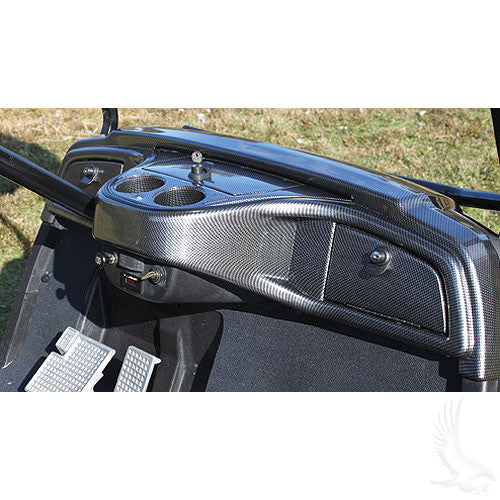 RHOX Custom Dash in Woodgrain for Yamaha Drive Golf Cart