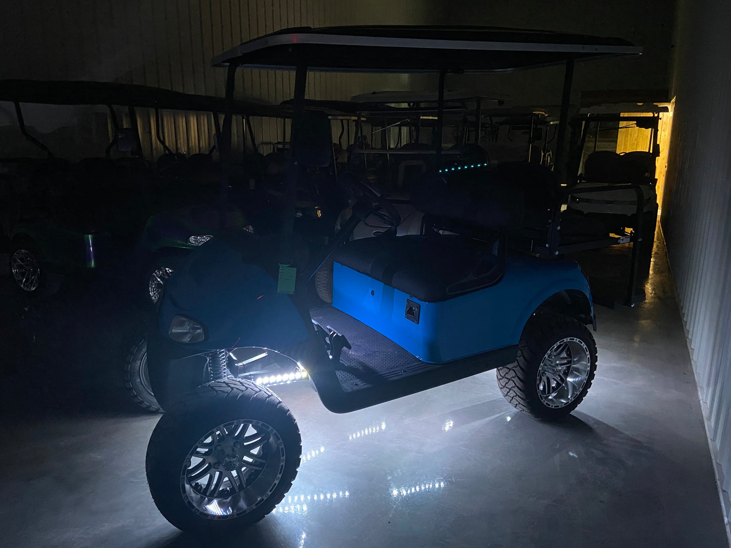 2017 EZGO RXV 48v Lifted Golf Cart - Grabber Blue *SOLD*