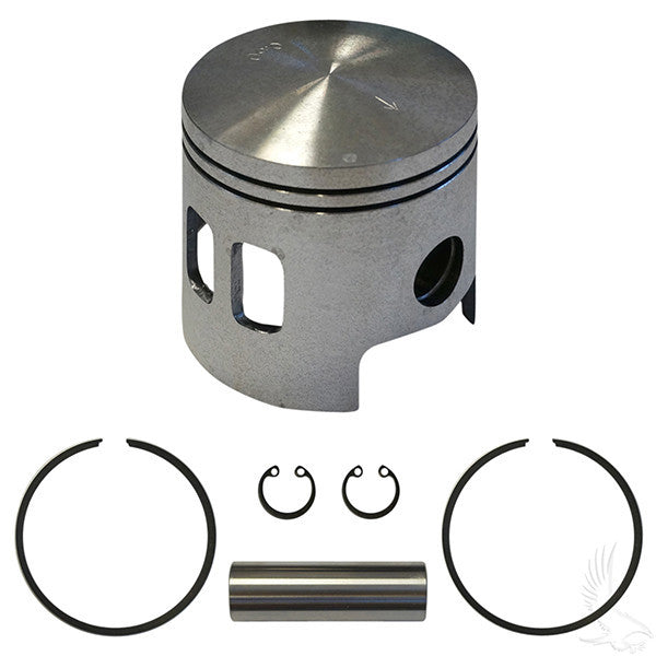 EZGO 2-cycle Gas 89-93 2 port oversized pistons .50mm Piston and Ring Assembly