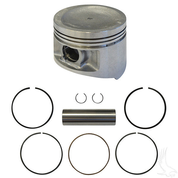 Piston and Ring Assembly, +.50mm, Yamaha G11, G16