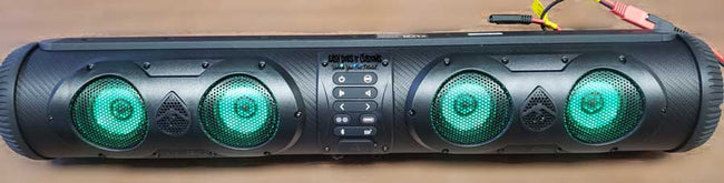 ECOXGEAR SoundExtreme Amplified Bluetooth UTV or Golf Cart Soundbar w/RGB Lighting