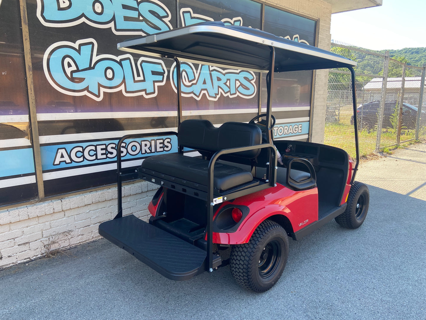 2022 EZGO Valor Red with Extended Roof *SOLD*