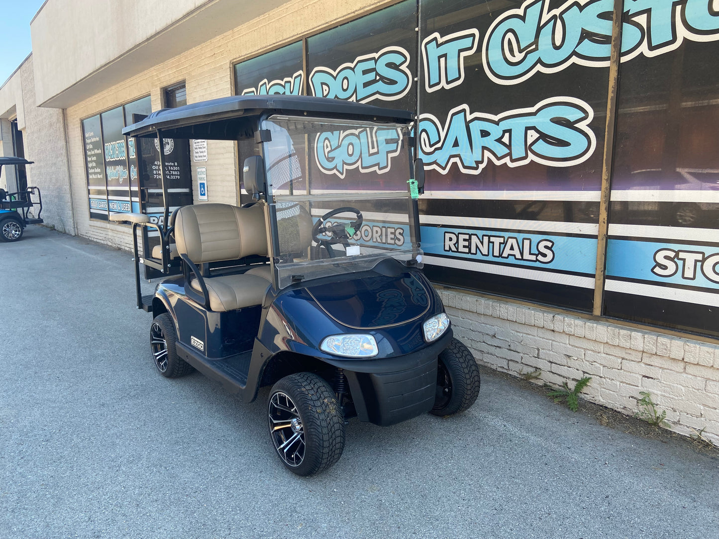 2018 EZGO RXV 48v - Blue with Extended Roof *SOLD*