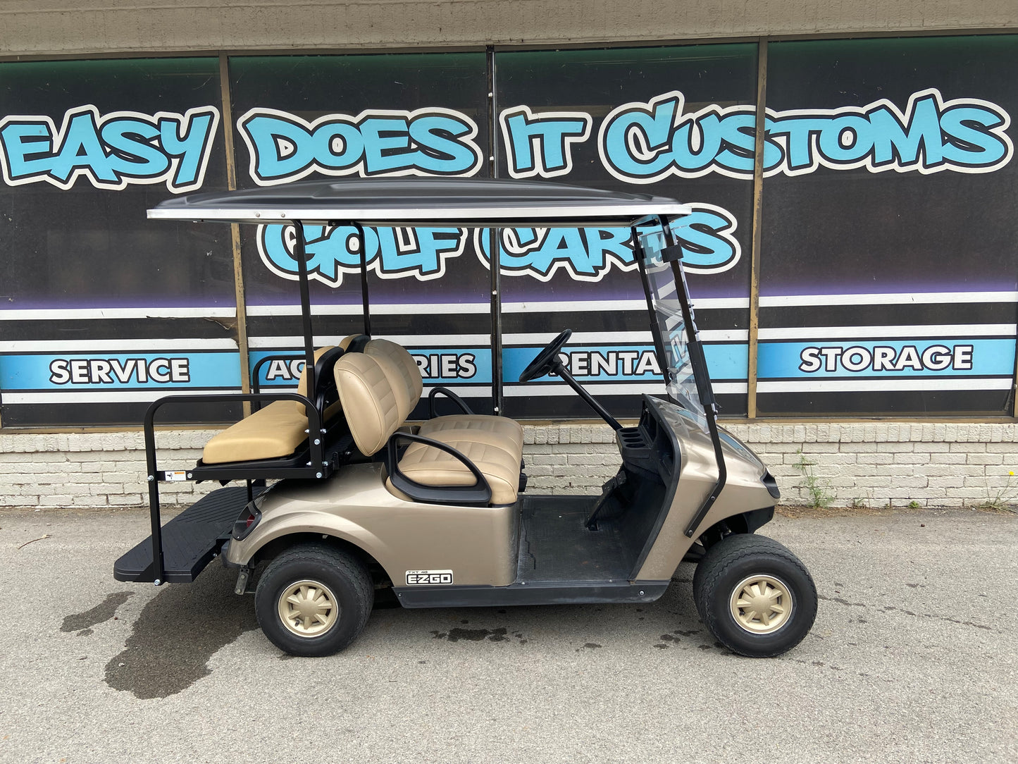 2018 EZGO TXT - Almond Extended Roof *SOLD*
