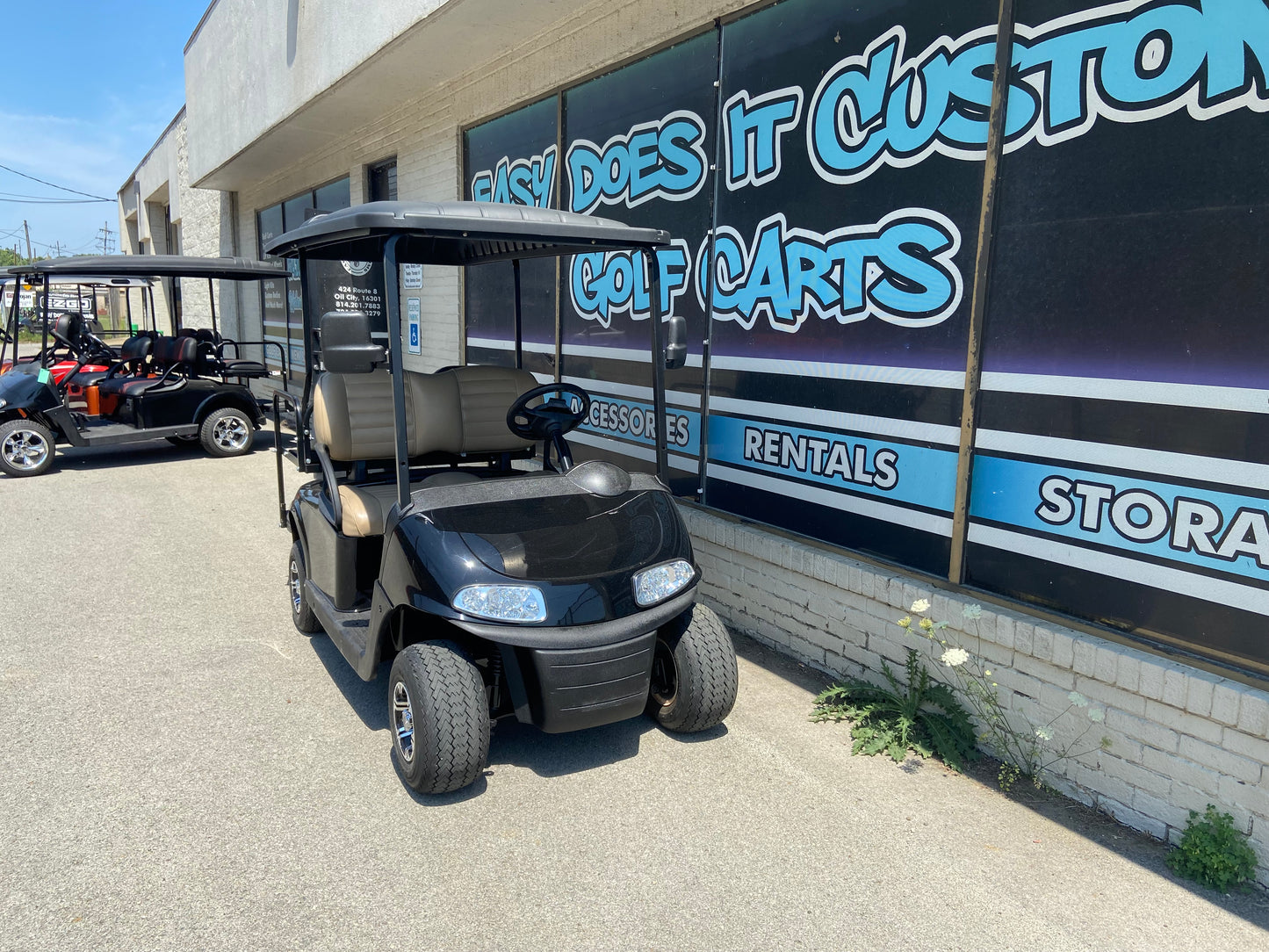 2017 EZGO RXV - Black with Extended Roof *SOLD*