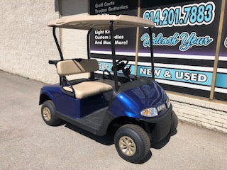 EZGO RXV Elite Lithium Battery Golf Cart - Blue *SOLD*
