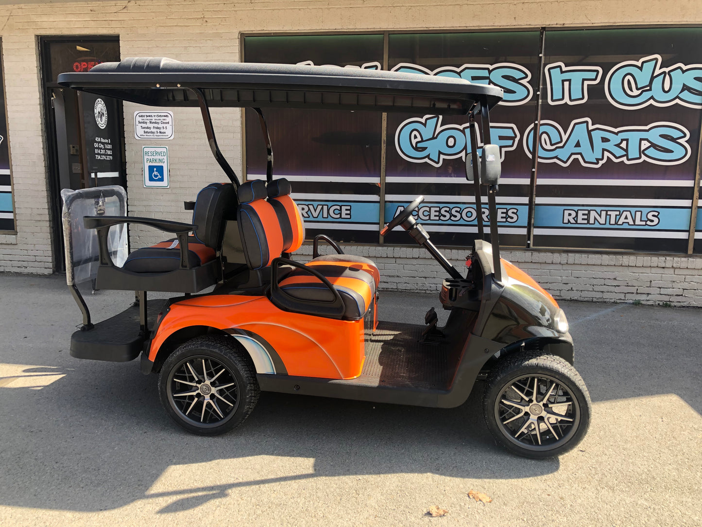 2017 Electric EZGO RXV - Custom Orange *SOLD*