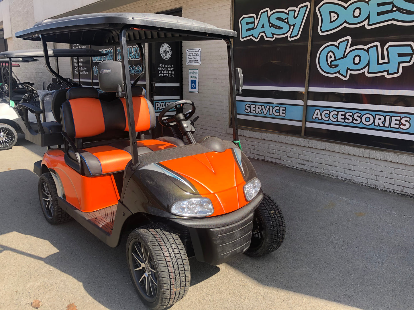 2017 Electric EZGO RXV - Custom Orange *SOLD*