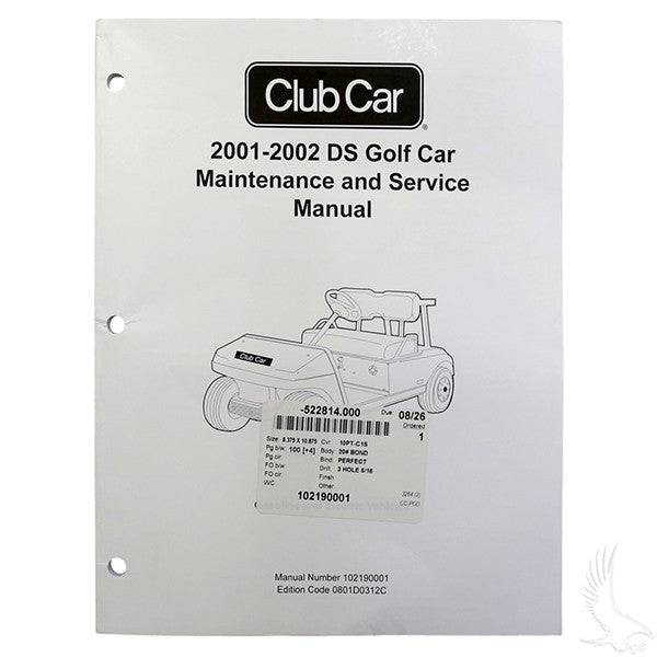 Club Car DS 01-02 Maintenance & Service Manual