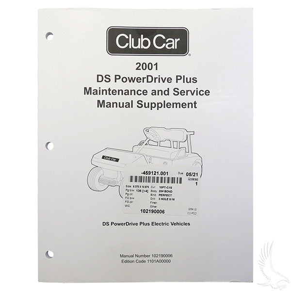 Club Car PowerDrive Plus 48V 01 Maintenance & Service Supplement