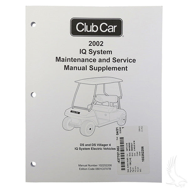 Club Car DS IQ 02 Maintenance & Service Supplement