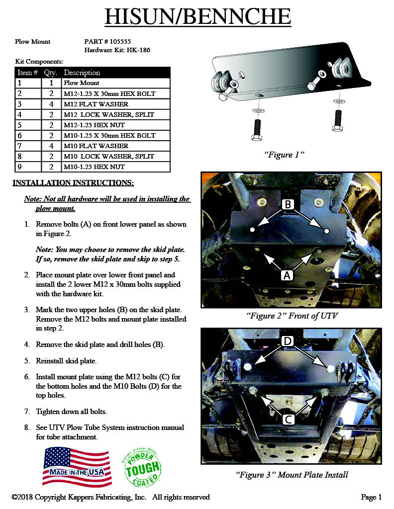 ALL COLEMAN UTV Outfitter 500 KFI Snow Plow Mount UTV Package Easy   M105555 Hisun Benneche Coleman1024 1 1 89b601af 56eb 4c25 93be Ddce7c8f6f61 