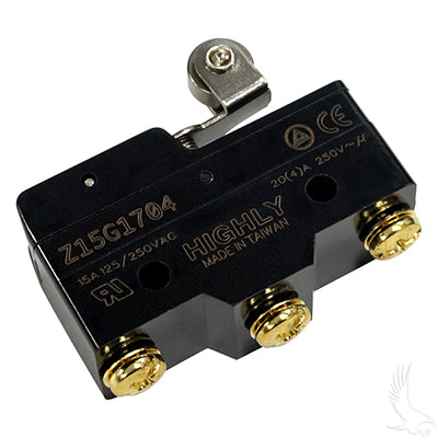 Micro Switch, 3 terminal, EZGO TXT Gas & Electric 65+ Non-DCS, Marathon 83-94