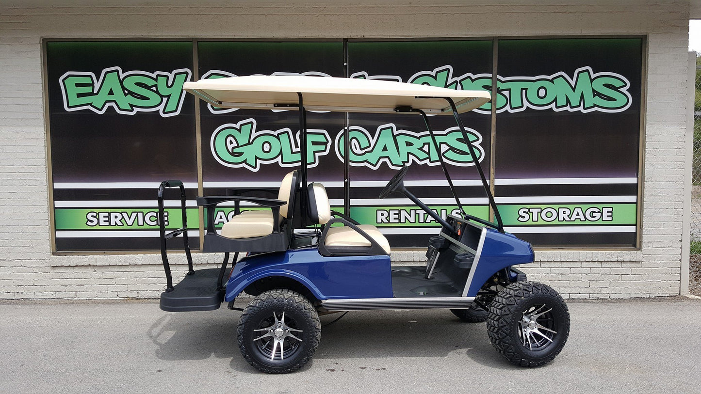 2006 Gas Club Car DS 4 Passenger Golf Cart with Navy Metallic Body - SOLD
