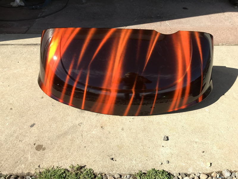 Custom Orange Streak Body for EZGO RXV Golf Cart