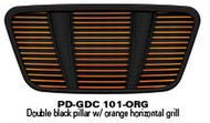 Phantom Golf Cart Body Front Decal - Orange