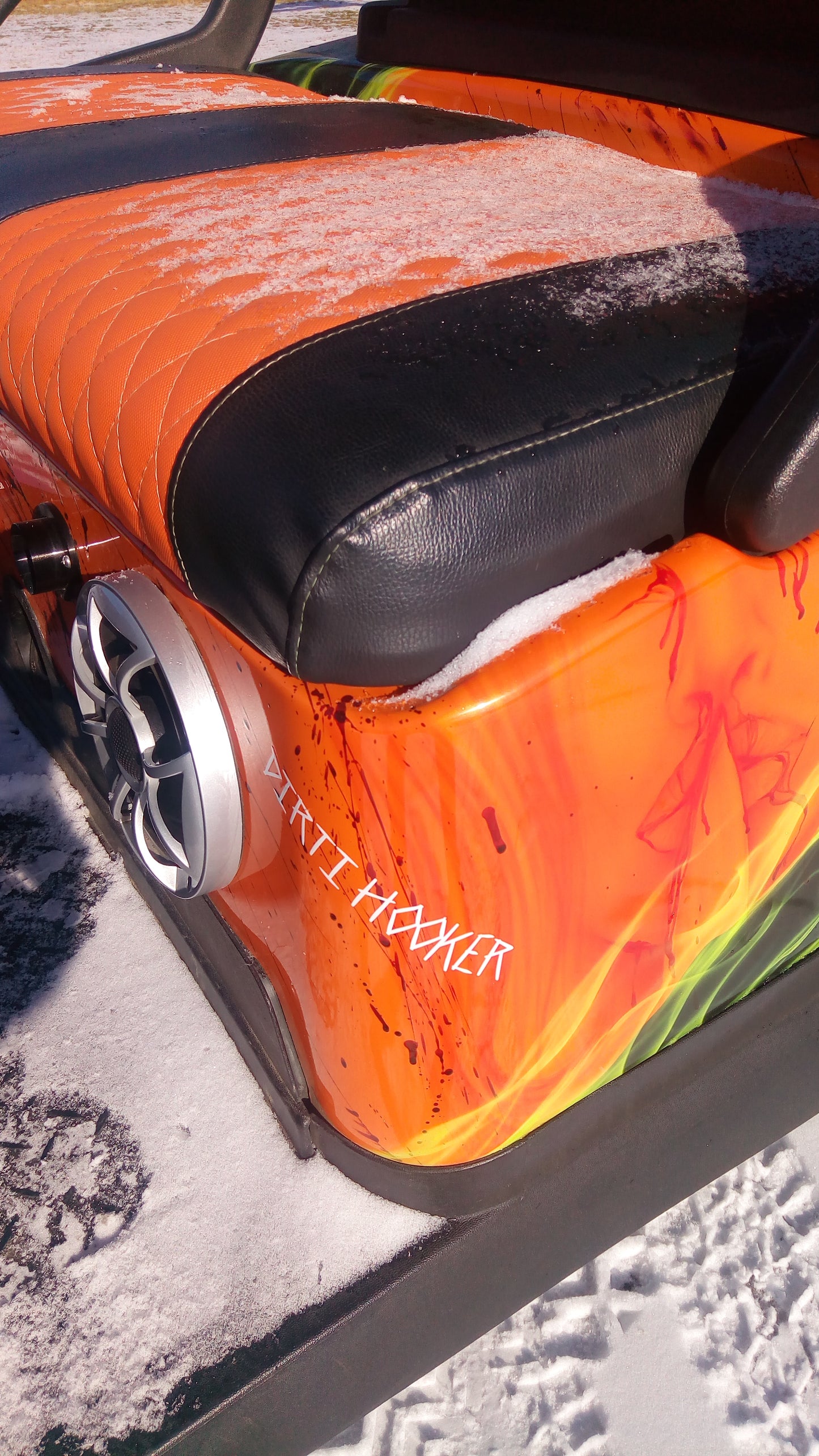 Club Car Precedent Golf Cart with Custom Airbrush Harley Theme Paint **SOLD**