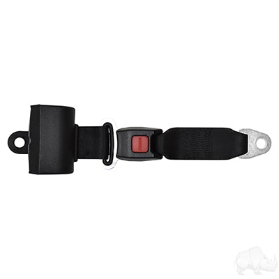 Seat Belt, Retractable Black, 36" Fully Extended