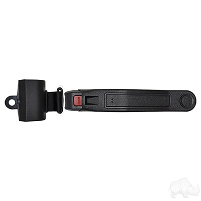 Seat Belt, Retractable Black, 42" Fully Extended, 9" Sleeve