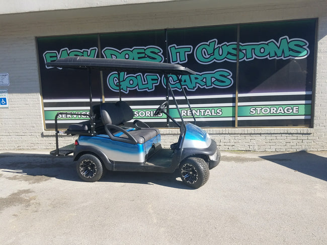 Custom Teal Fade Club Car Precedent Golf Cart