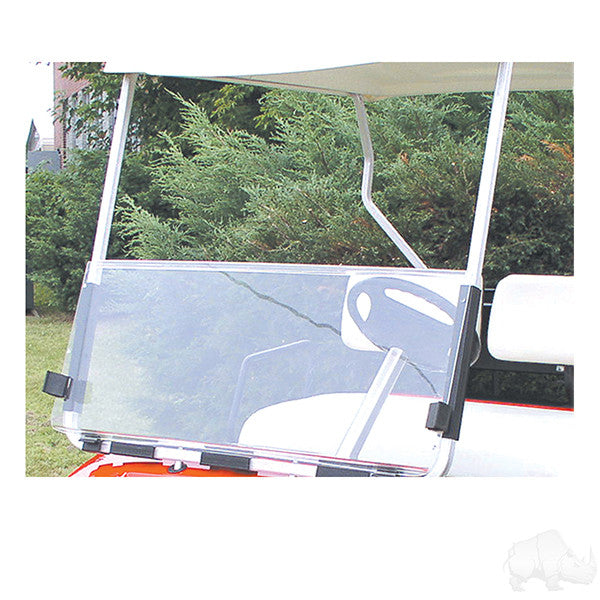 RHOX Acrylic Split Golf Cart Windshield Club Car DS